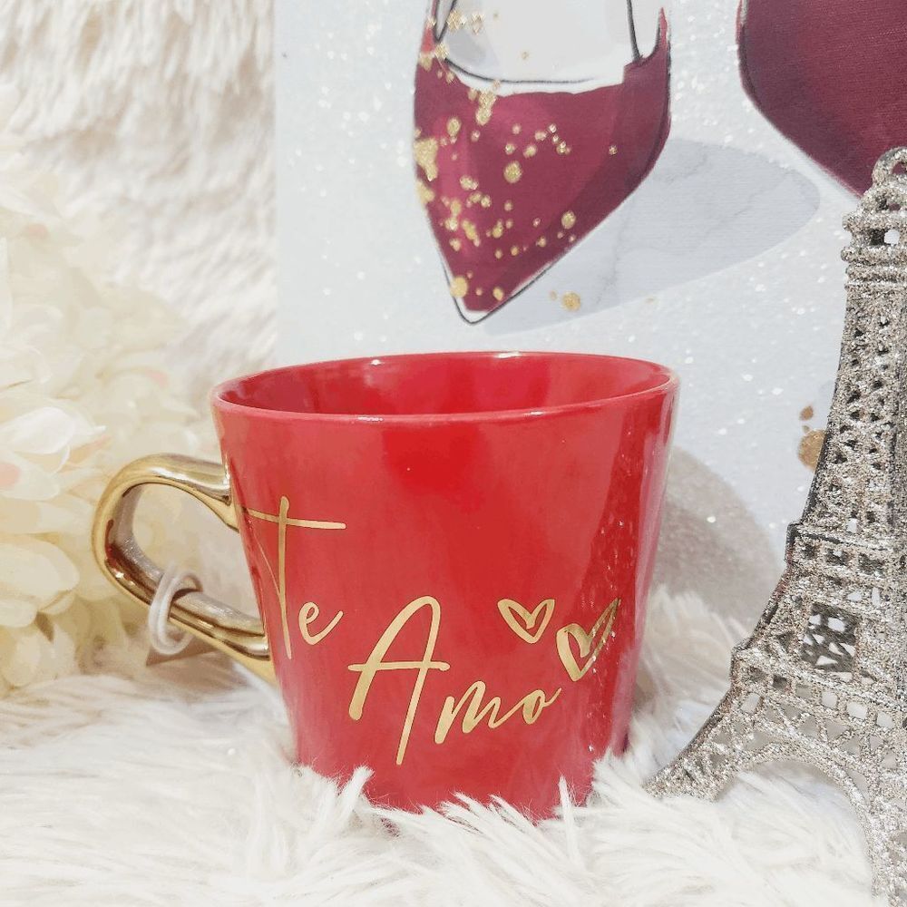TE AMO red Coffee Tea Mug Thalia Sodi NWT - Picture 3 of 3